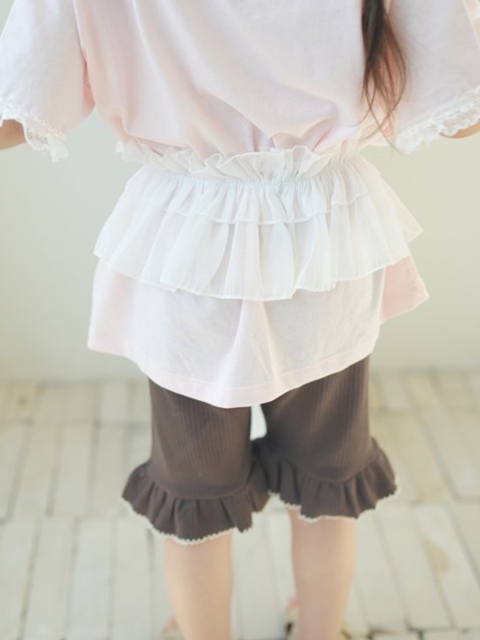 Pink Cotton Frill Pants Pink Cotton Frill Pants