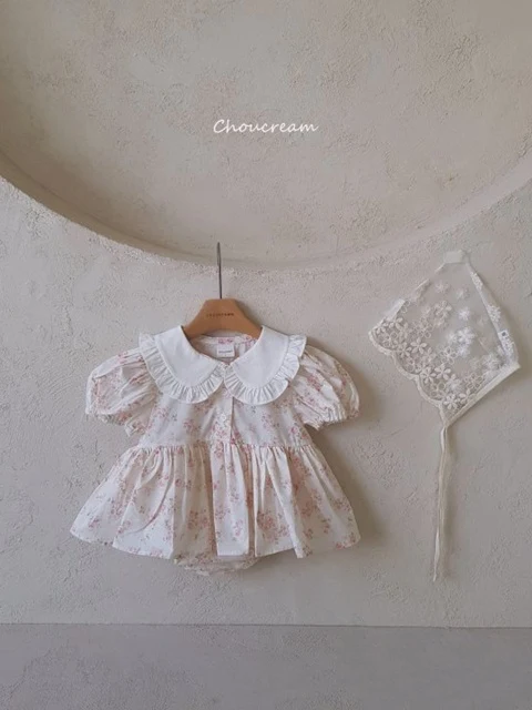 Rose Collar Dress Suit