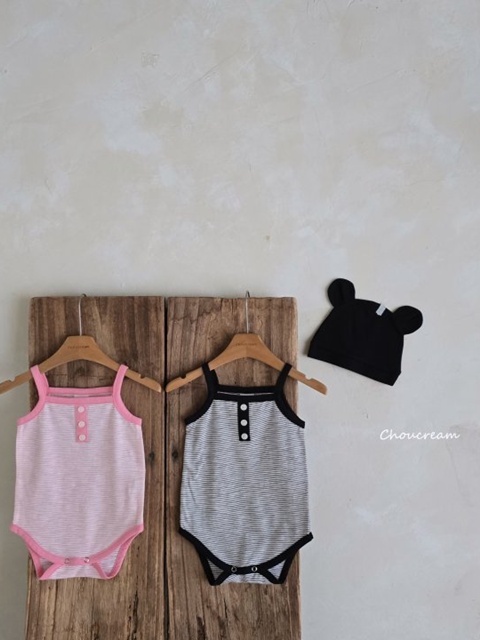 Striped Sleeveless Suit