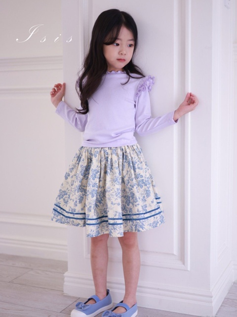 Floral Double-Line Skirt Floral Double-Line Skirt