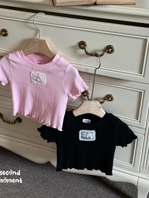 Ribbed Lace Label Tee Ribbed Lace Label Tee