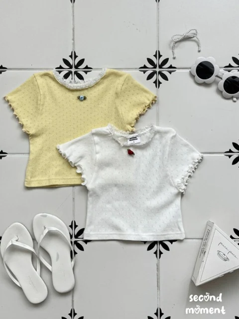 Eyelet Rose Tee Eyelet Rose Tee