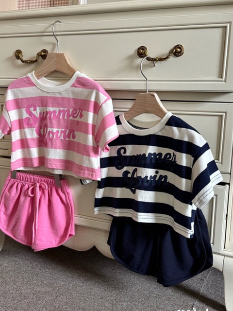 Stripe Crop Set Stripe Crop Set