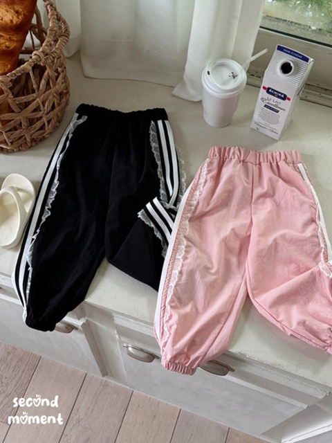 Lace Double-stripe Jogger Pants
