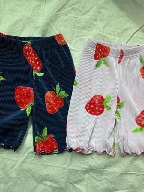 Strawberry Pleated Pants