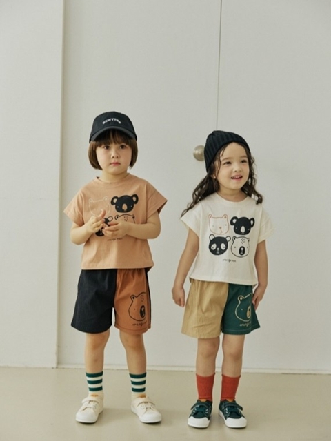 Bear Print Span Pants Bear Print Span Pants