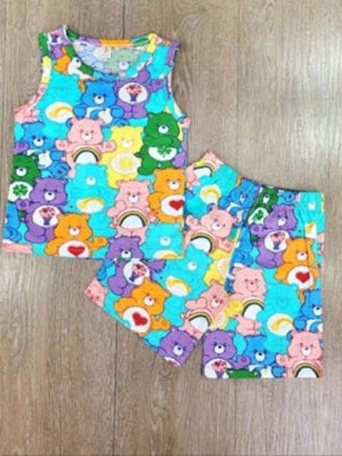 Heart Bear Sleeveless Set