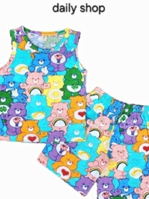 Heart Bear Sleeveless Set