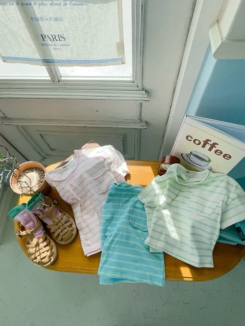 Marron Stripe Tee