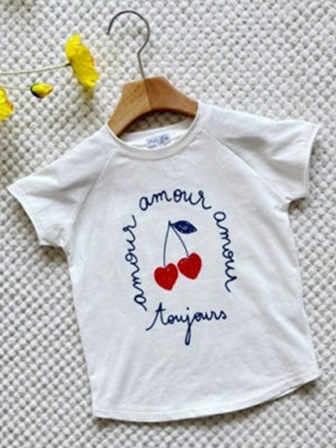 Lettering Cherry Tee Lettering Cherry Tee