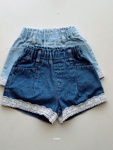 Lace Denim Pants