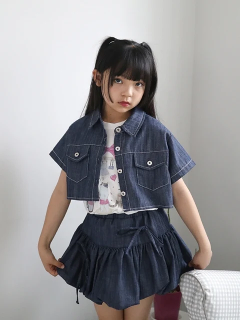 Non-Fade Crop Denim Jacket Non-Fade Crop Denim Jacket