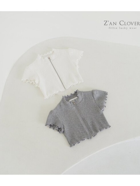 Ribbed Short Zip-up Jacket Ribbed Short Zip-up Jacket
