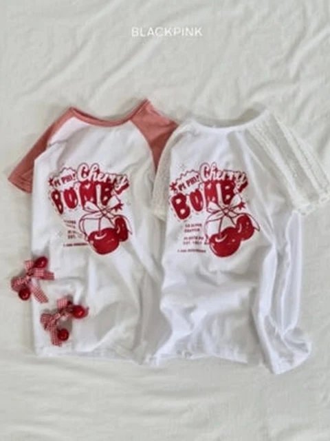 Cherry Raglan One-piece Cherry Raglan One-piece