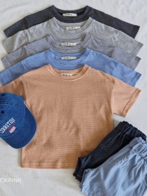 Summer Stripe Short Sleeve Tee