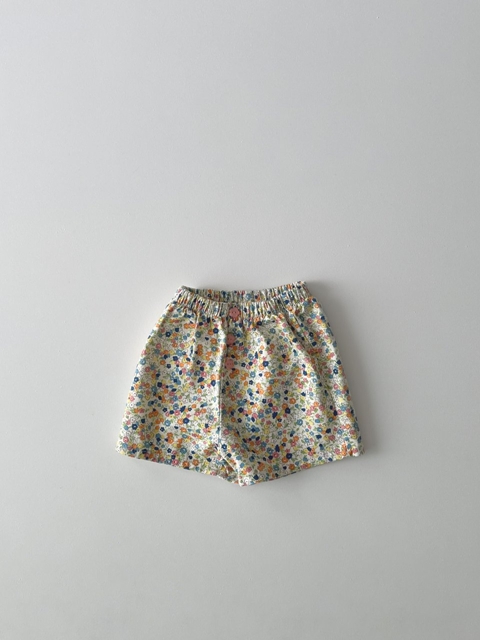 Bebe Button Shorts (Flower)