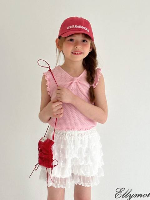 Punching Ribbon Frill Tee