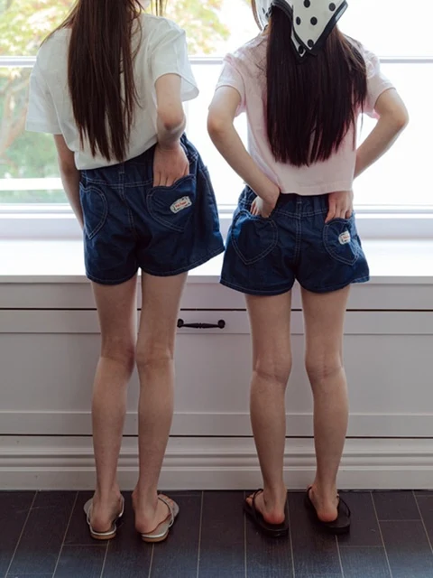 Heart Denim Pants