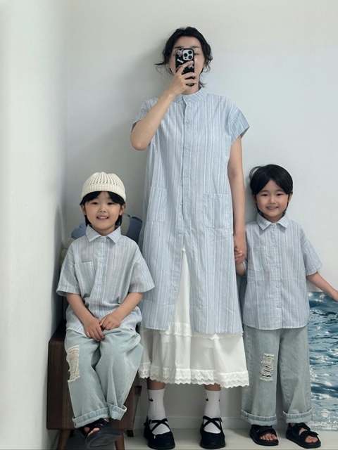 Family Look Sky One-piece Shirt (Mom)
