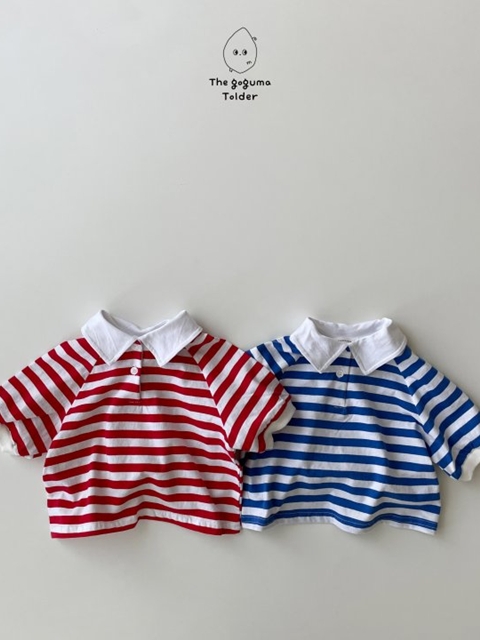 Play Striped Collar Tee