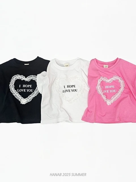 Heart Frill Short Sleeve Tee