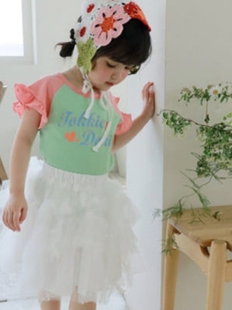 Frill Tiered Tutu Skirt (White) Frill Tiered Tutu Skirt (White)
