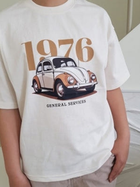 Car Print Short Sleeve Tee