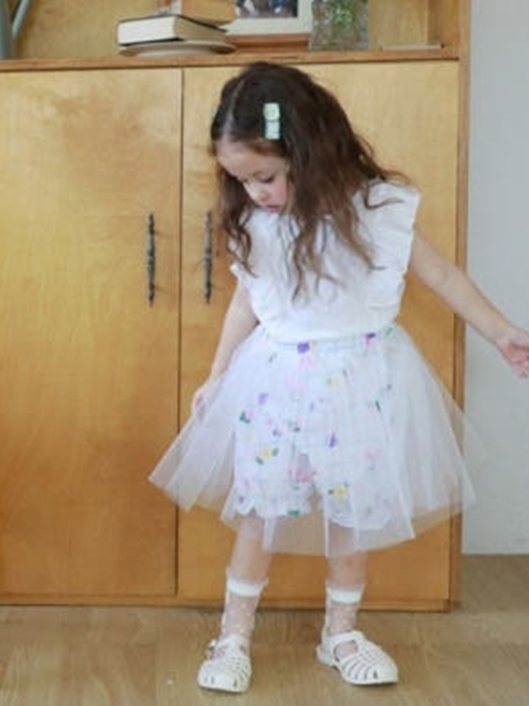 Audrey Skirt Pants (White) Audrey Skirt Pants (White)