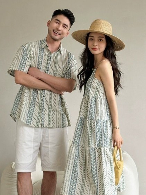 Family Look Green Tea Shirt (Dad)