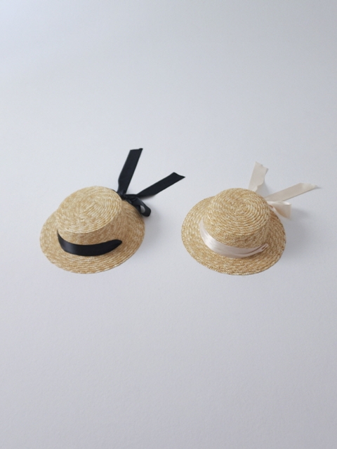 Flat Ribbon Straw Hat