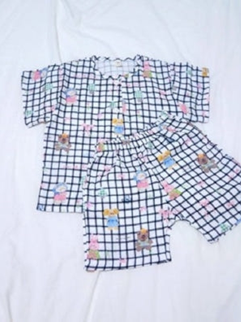 Checkered Top Bottom Set