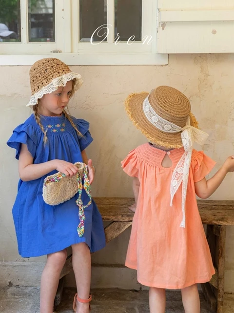 Vivid Smocked Frill One-piece