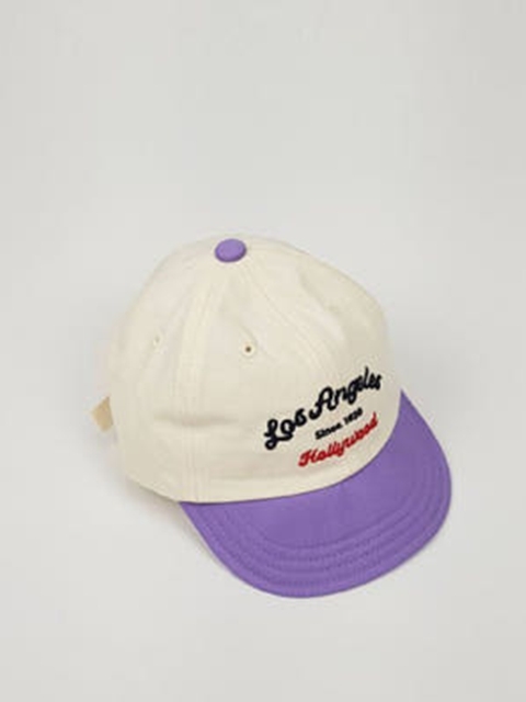 Two-Tone Embroidered Yamn Cap (Toddlers)