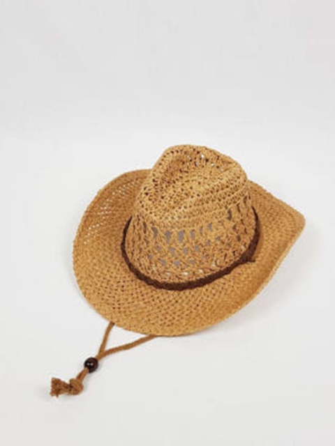 Bold Ribbed Cowboy Straw Hat