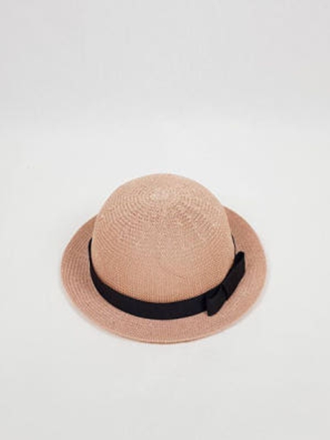 Ribbon Round Straw Hat