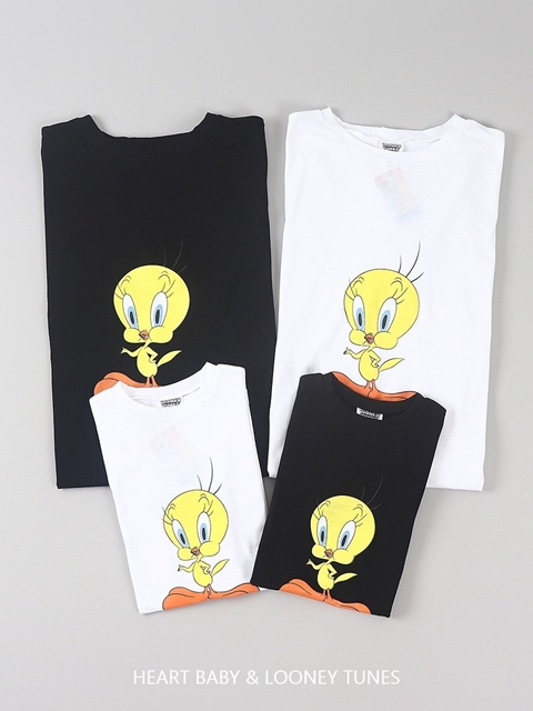 Tweety Slit Short Sleeve One-piece Adult (Mom Couple Look)