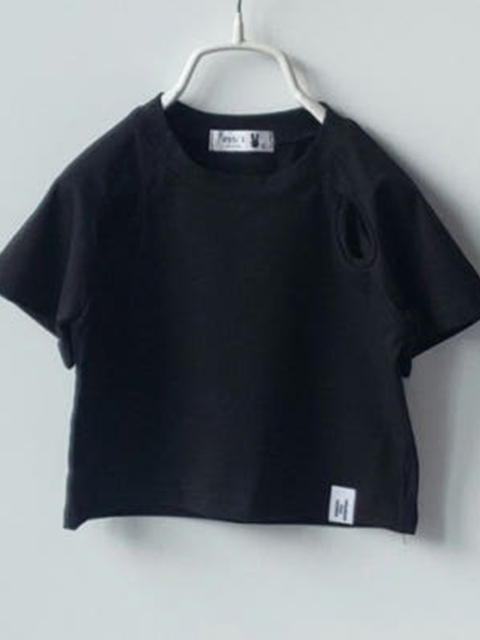 Side-Slit Crop Tee Side-Slit Crop Tee