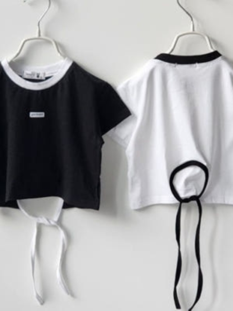 Back-Slit Crop Tee Back-Slit Crop Tee
