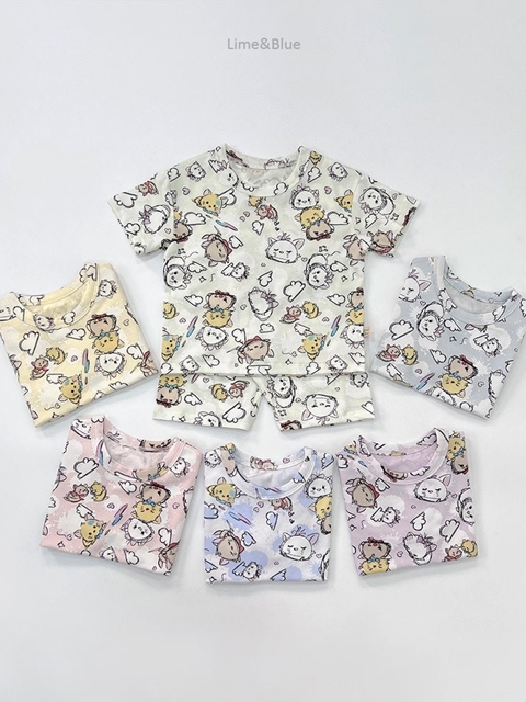 Relaxed Fit Petite Cat Short Sleeve Easywear