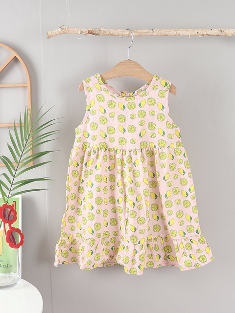 Refreshing Shirring Sleeveless One-piece