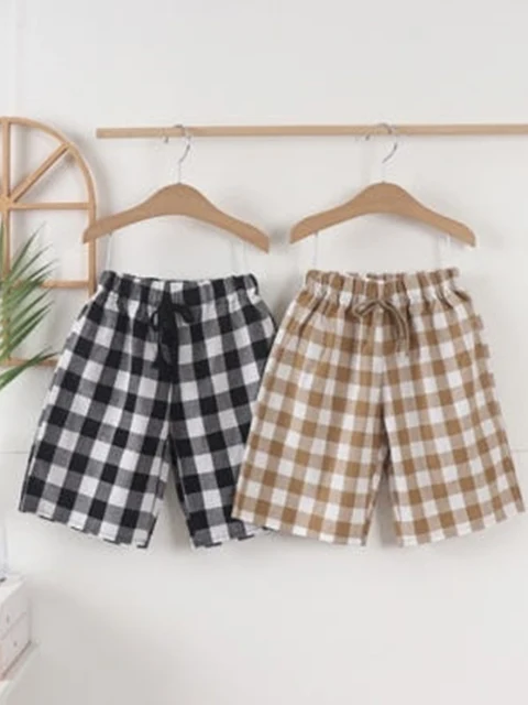 Large Check Shorts Large Check Shorts