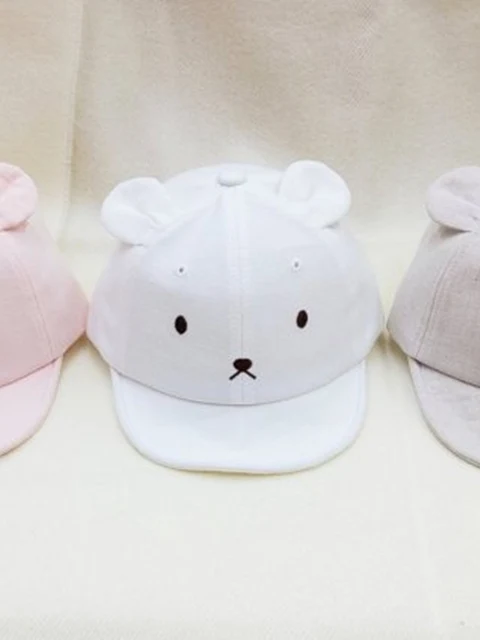 Linen Bear Cap
