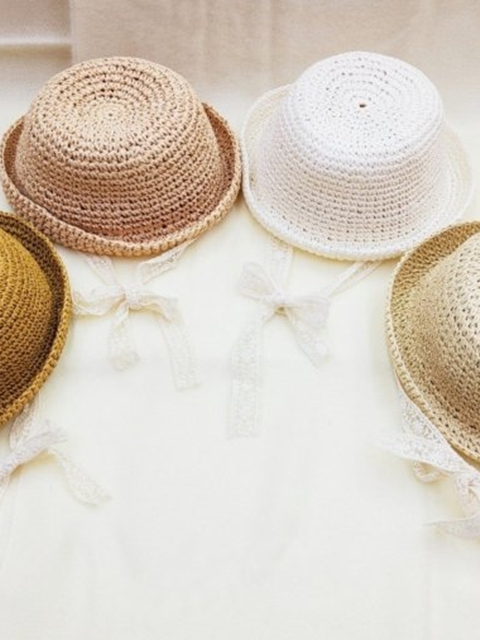Straw Lace Chaplin Hat