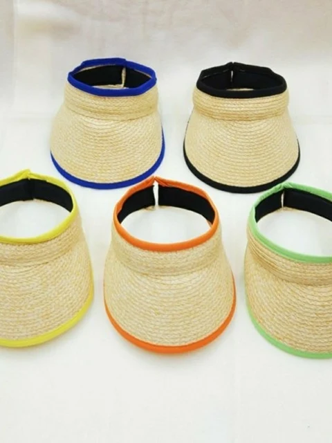 Raffia Neon Sun Cap