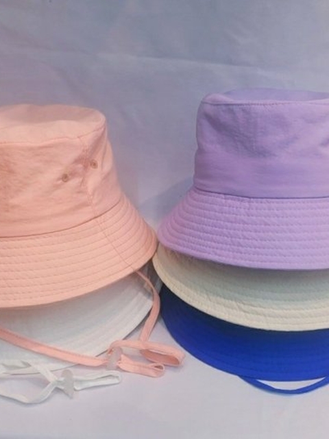 Cool Plain Strap Bucket Hat