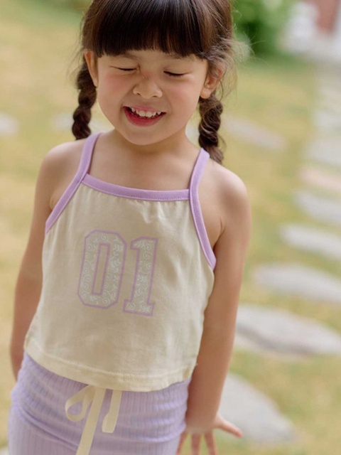 Color Strap Sleeveless Tee