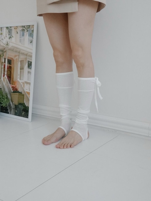 Tencel Warmer Ribbon Leg Warmer