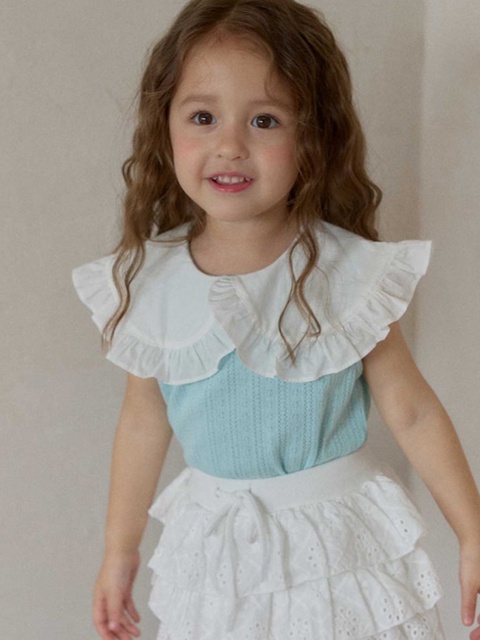 Eyelet Sleeveless Blouse