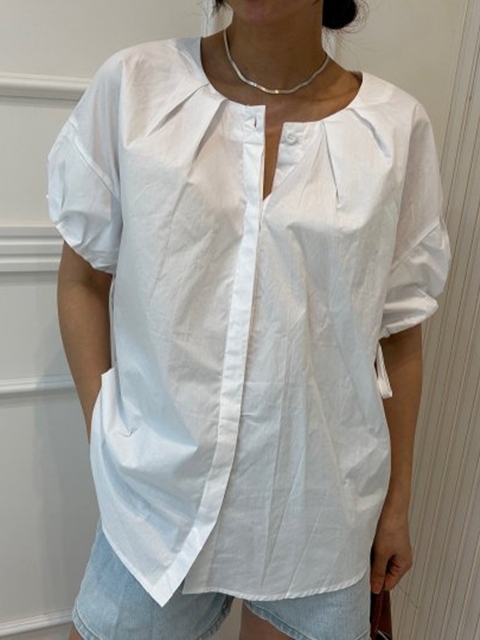Pintuck Strap Blouse