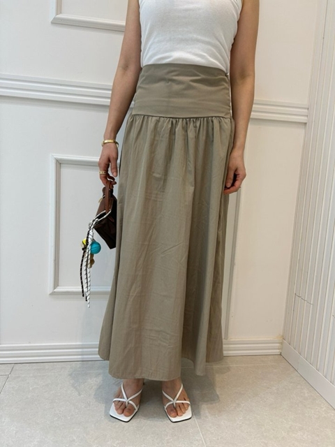 Ribbon Smocked Skirt